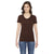 American Apparel Women's Brown Poly-Cotton Short Sleeve Crewneck T-Shirt