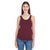 American Apparel Women's Heather Cranberry Poly-Cotton Racerback Tank