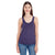 American Apparel Women's Heather Imperial Purple Poly-Cotton Racerback Tank