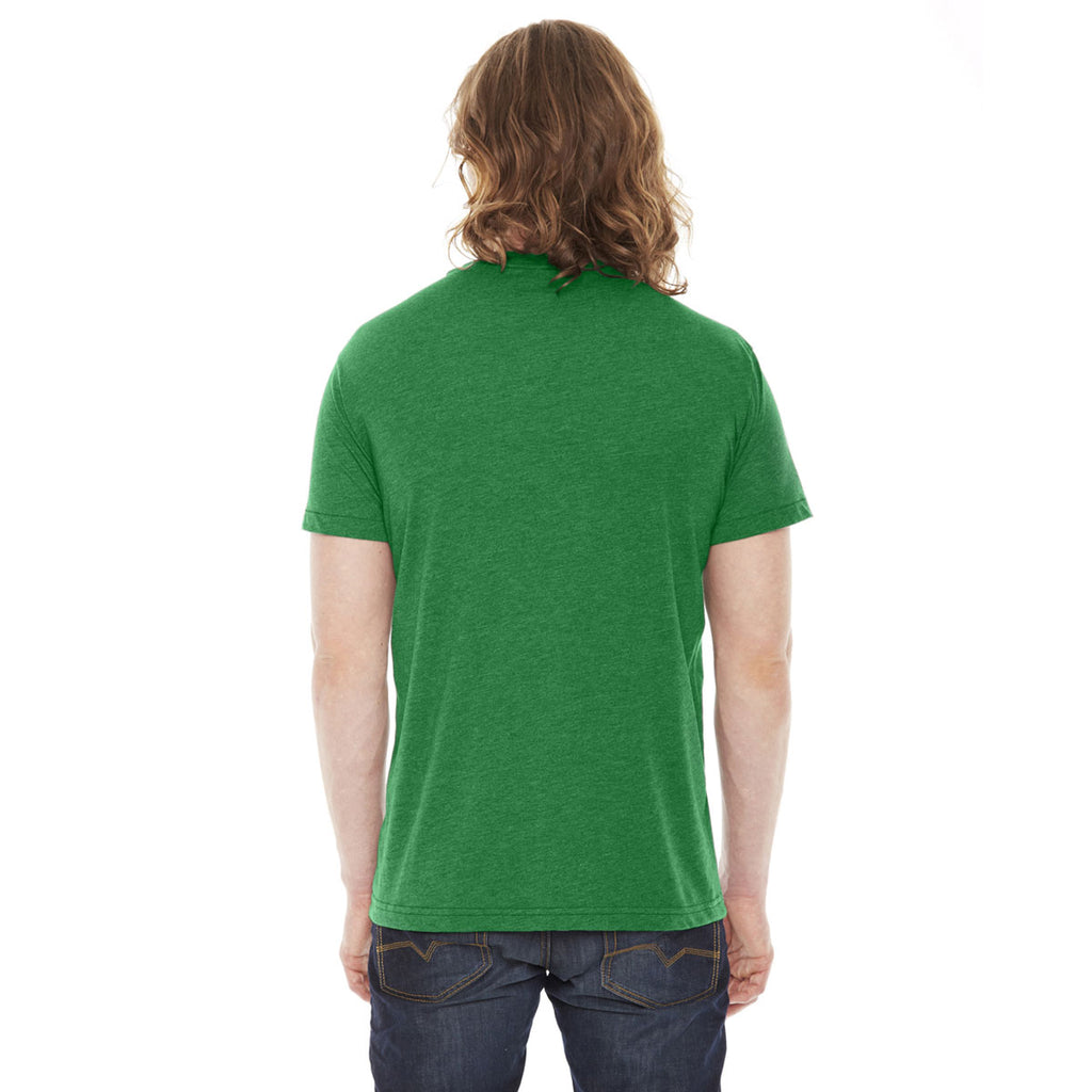 American Apparel BB401W Poly-Cotton T-Shirt - Heather Kelly Green - M