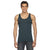 American Apparel Unisex Black Aqua Poly-Cotton Tank