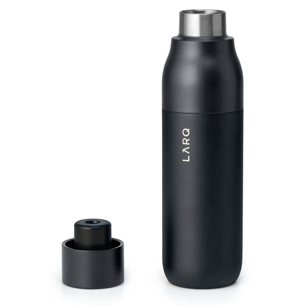 LARQ Self-Cleaning Water Bottle Obsidian Black 17oz