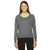 American Apparel Women's Athletic Grey Triblend Lightweight Raglan Pullover