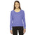 American Apparel Women's Tri Orchid Triblend Lightweight Raglan Pullover