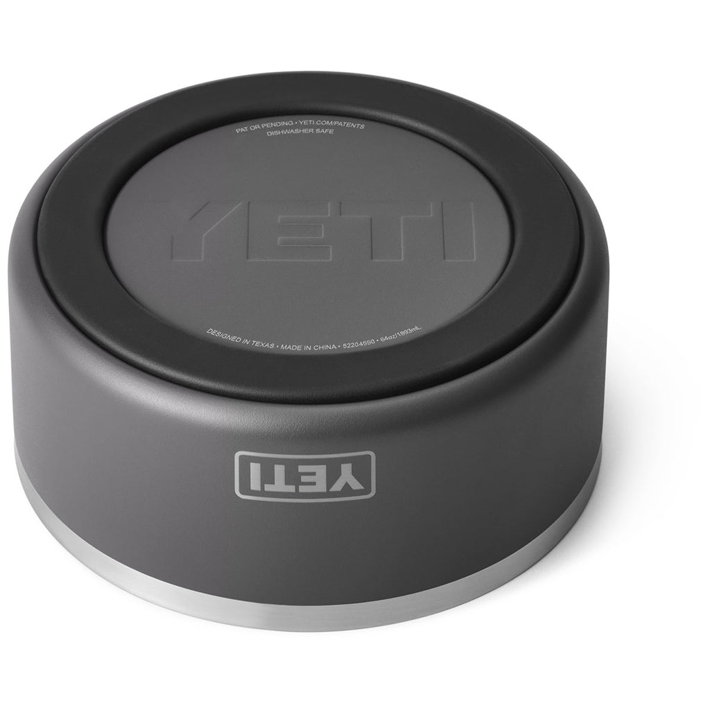 YETI Charcoal Boomer 8 Dog Bowl