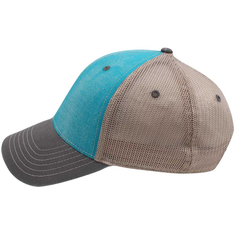 Ahead Teal/Storm/Tan 3 Tone Tea Stained Mesh Back Cap