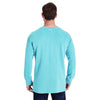 Comfort Colors Men's Lagoon Blue French Terry Crew With Pocket