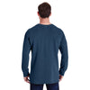 Comfort Colors Men's True Navy French Terry Crew With Pocket