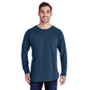 Comfort Colors Men's True Navy French Terry Crew With Pocket