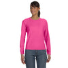 Comfort Colors Women's Neon Pink 5.4 Oz. Long-Sleeve T-Shirt