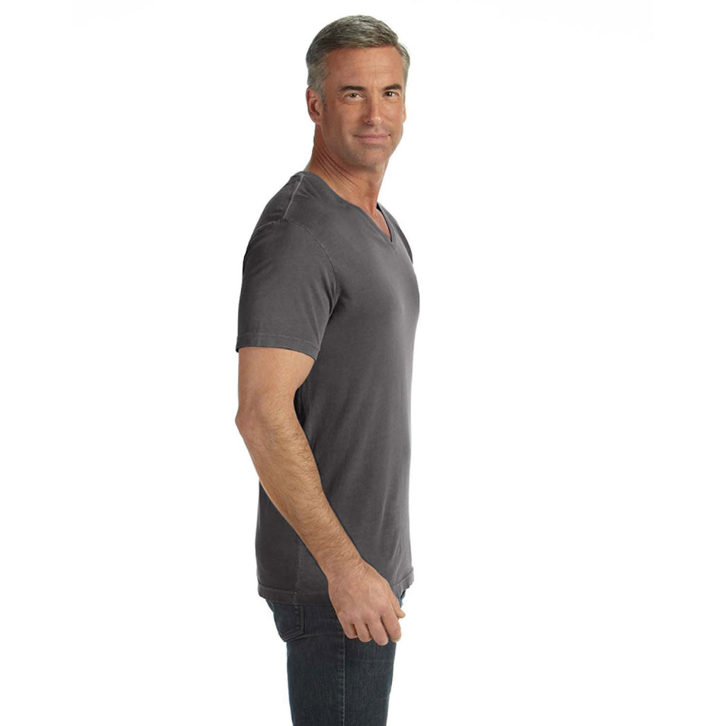 Comfort Colors Men's Pepper 5.4 Oz. V-Neck T-Shirt