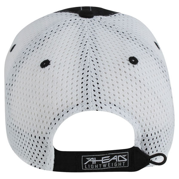 AHEAD Black/White Lightweight Mesh Back Cap