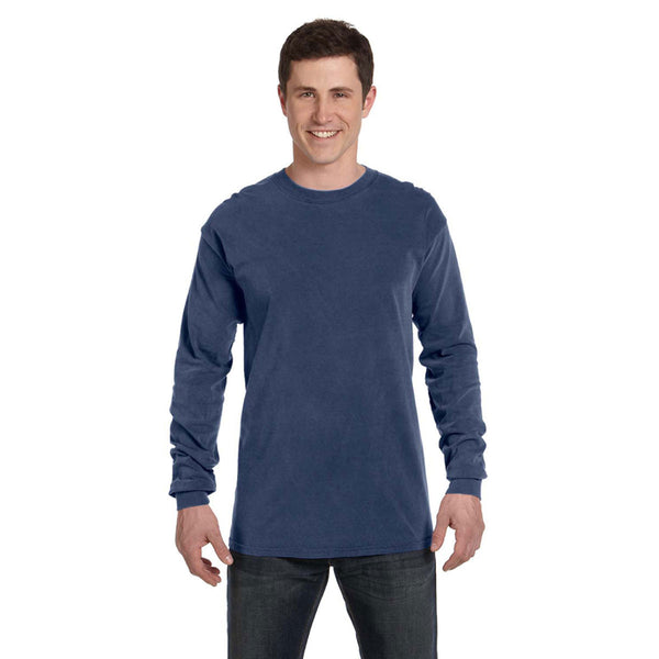 Comfort Colors Men's China Blue 6.1 Oz. Long-Sleeve T-Shirt