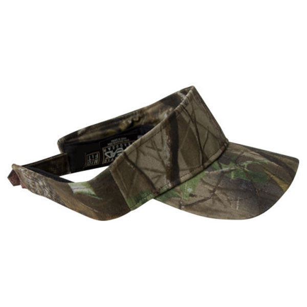 AHEAD Hd Green/Camo Real Tree Hardwoods Visor