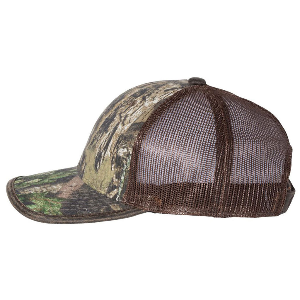 Outdoor Cap Mossy Oak Country/Brown Weathered Bound Visor Trucker Cap