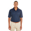 Core 365 Men's Classic Navy/Carbon Express Microstripe Performance Pique Polo