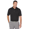 Callaway Men's Black Twill Textured Polo