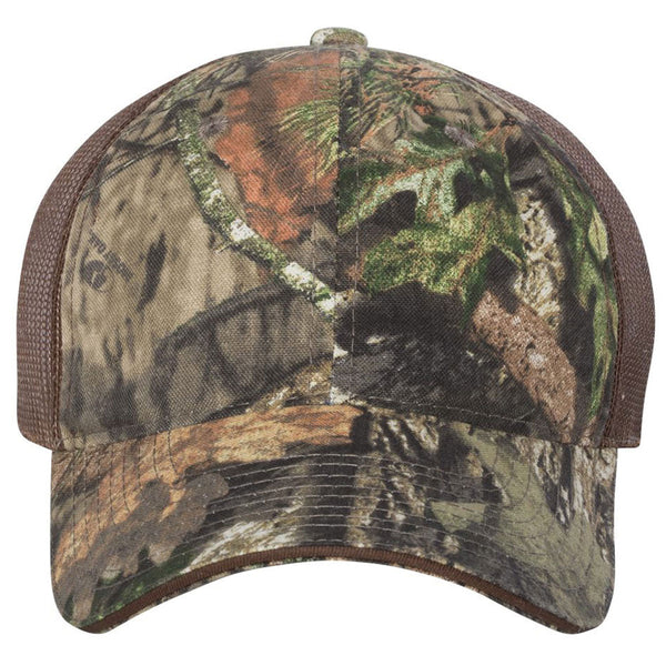 Outdoor Cap Mossy Oak Country/Brown Washed Brushed Mesh Cap