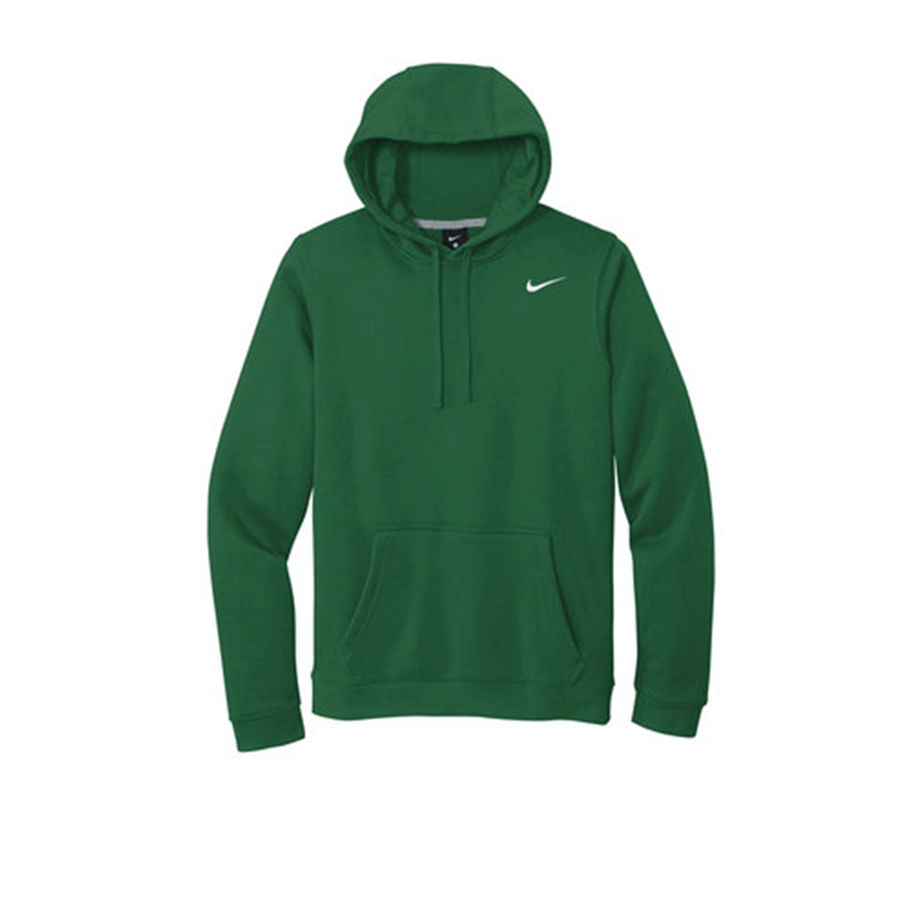 nike men sportswear club hoody pro green