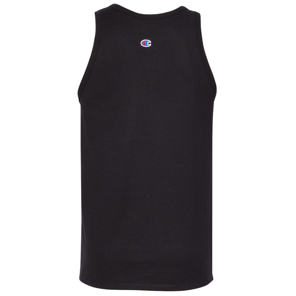 Champion Men's Black Ringspun Cotton Tank Top