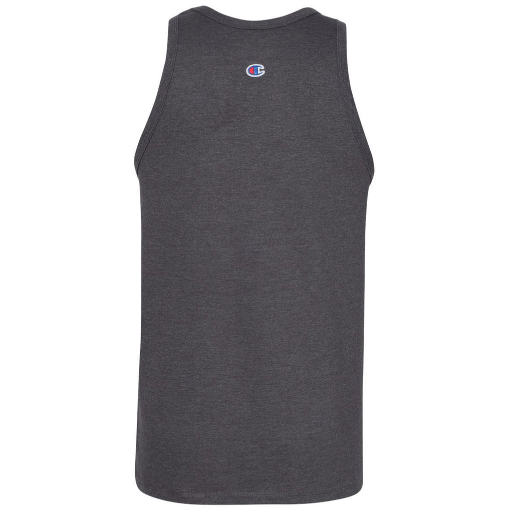 Champion Men's Charcoal Heather Ringspun Cotton Tank Top