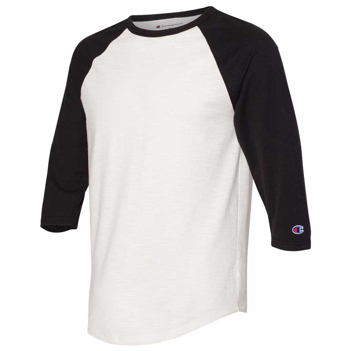 Custom Jersey-style T-shirt 3/4 Sleeve Raglan Baseball Shirt 