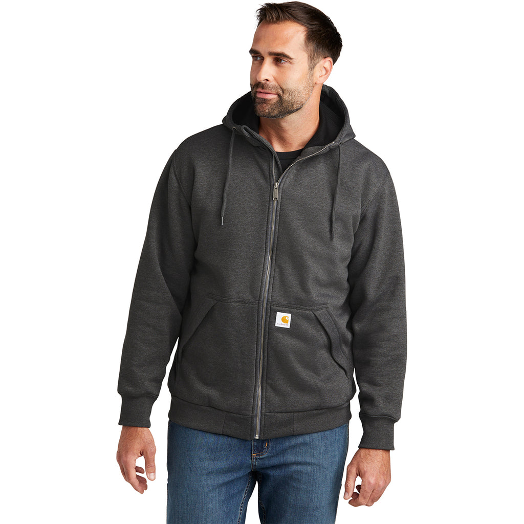 Carhartt Men's Midweight Thermal Lined Water Repellent Hooded Sweatshirt -  Carbon Heather