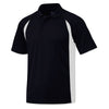 BAW Men's Navy/White Colorblock Body Cool Tek Polo