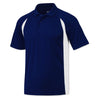 BAW Men's Royal/White Colorblock Body Cool Tek Polo