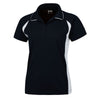 BAW Women's Navy/White Colorblock Body Cool Tek Polo