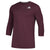 adidas Men's Maroon Fielder's Choice 2.0 3/4 Baselayer