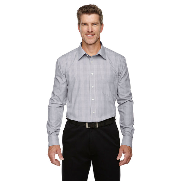 Devon & Jones Men's White/Graphite/Light Grey Crown Collection Glen Pl