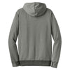 District Made Men's Light Grey/White Mini Stripe Full-Zip Hoodie