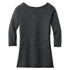 District Made Women's Charcoal Heather Tri-Blend Lace 3/4-Sleeve Tee