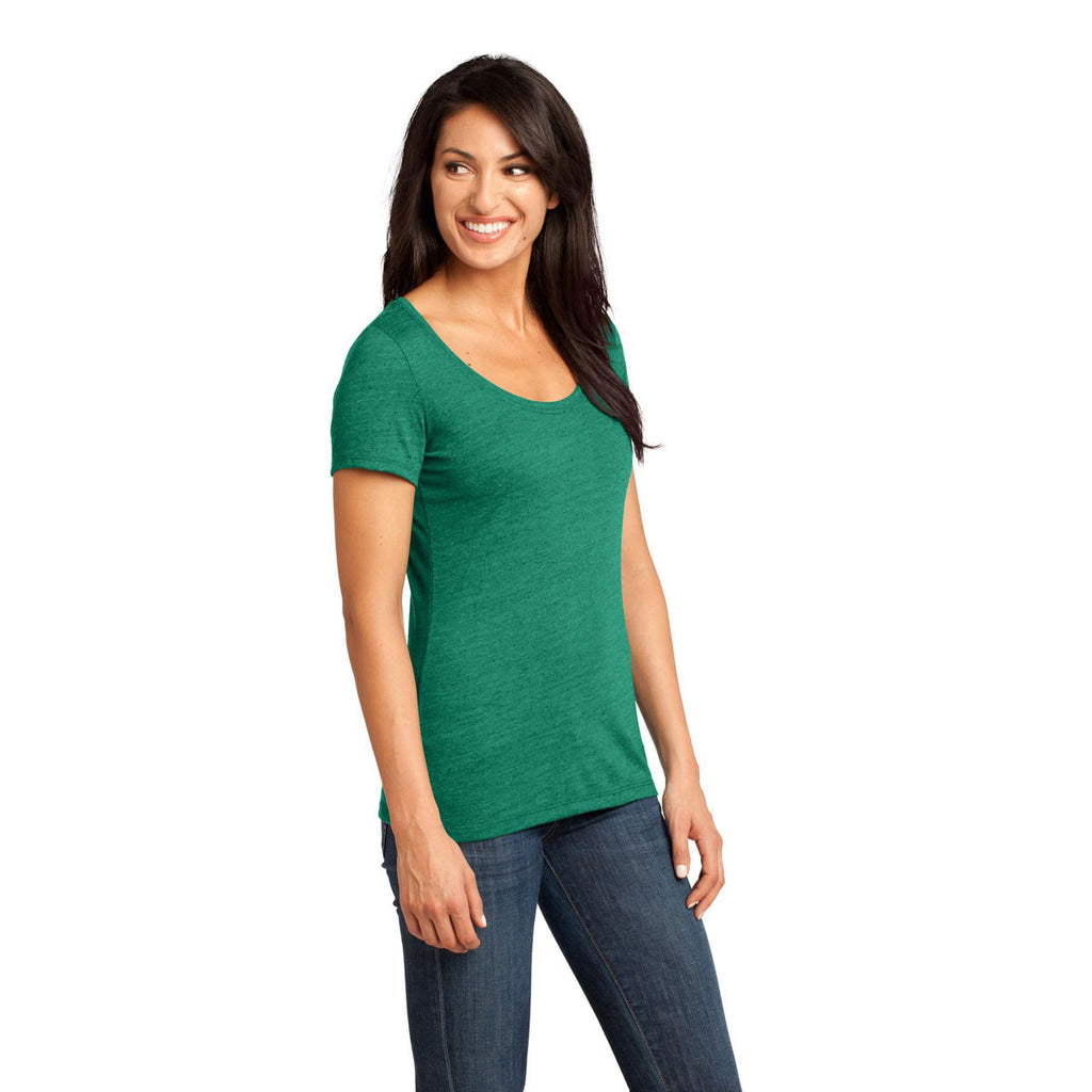 District Made Women's Evergreen Textured Scoop Tee