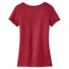 District Made Women's New Red Textured Scoop Tee