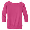 District Made Women's Dark Fuchsia Modal Blend 3/4-Sleeve Raglan