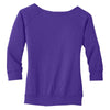 District Made Women's Purple Modal Blend 3/4-Sleeve Raglan