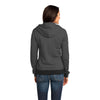 District Made Women's Black/Charcoal Mini Stripe Full-Zip Hoodie