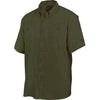 Drake Waterfowl Men's Olive Flyweight Shirt With Vented Back Short Sleeve