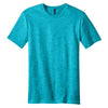 District Men's Aquamarine Extreme Heather Crew Tee