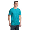 District Men's Aquamarine Extreme Heather Crew Tee