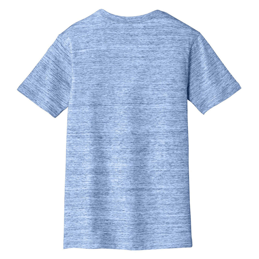 District Men's Blue Extreme Heather Crew Tee