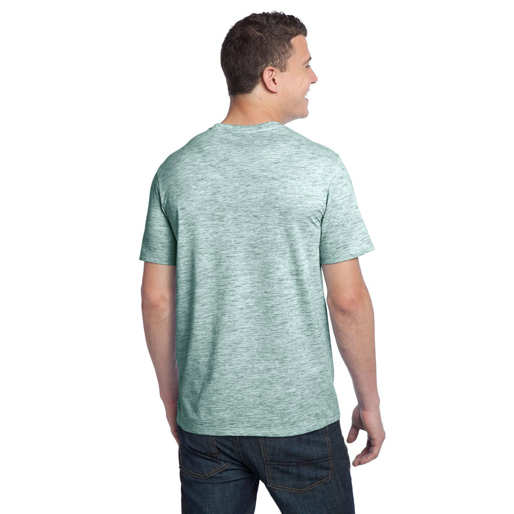 District Men's Green Extreme Heather Crew Tee