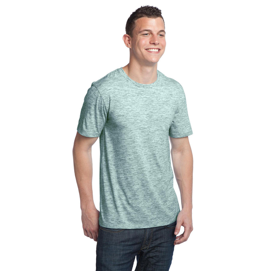 District Men's Green Extreme Heather Crew Tee