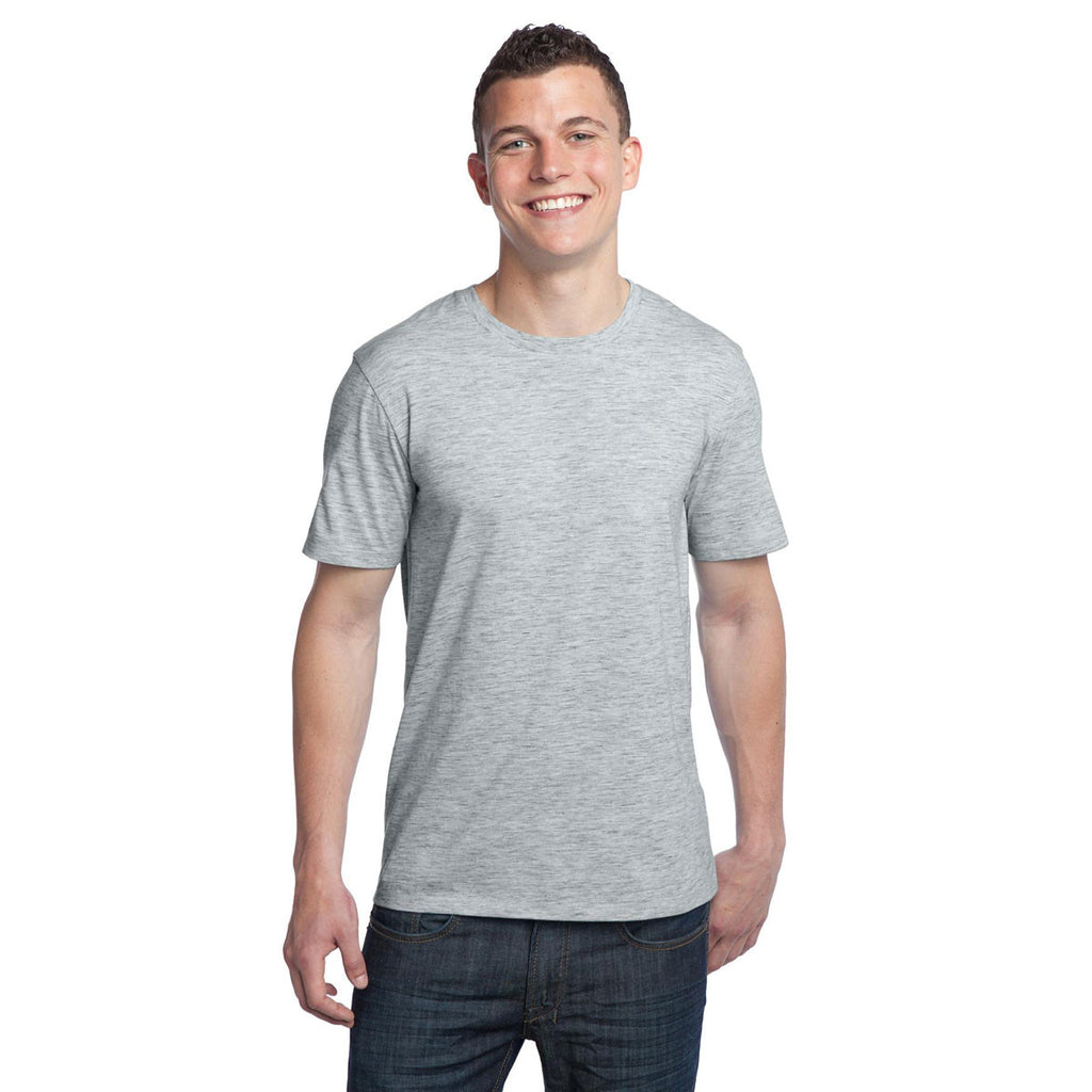 District Men's Grey Extreme Heather Crew Tee