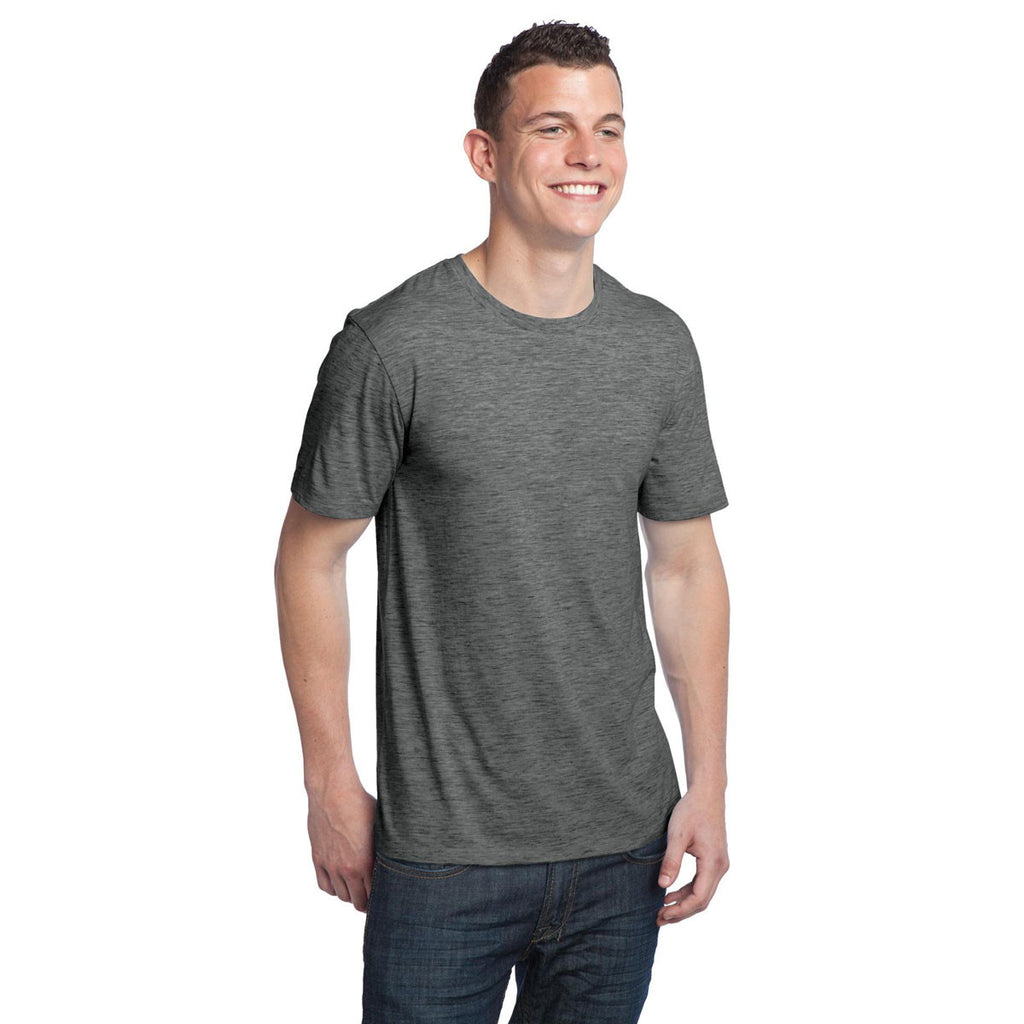 District Men's Magnet Grey Extreme Heather Crew Tee