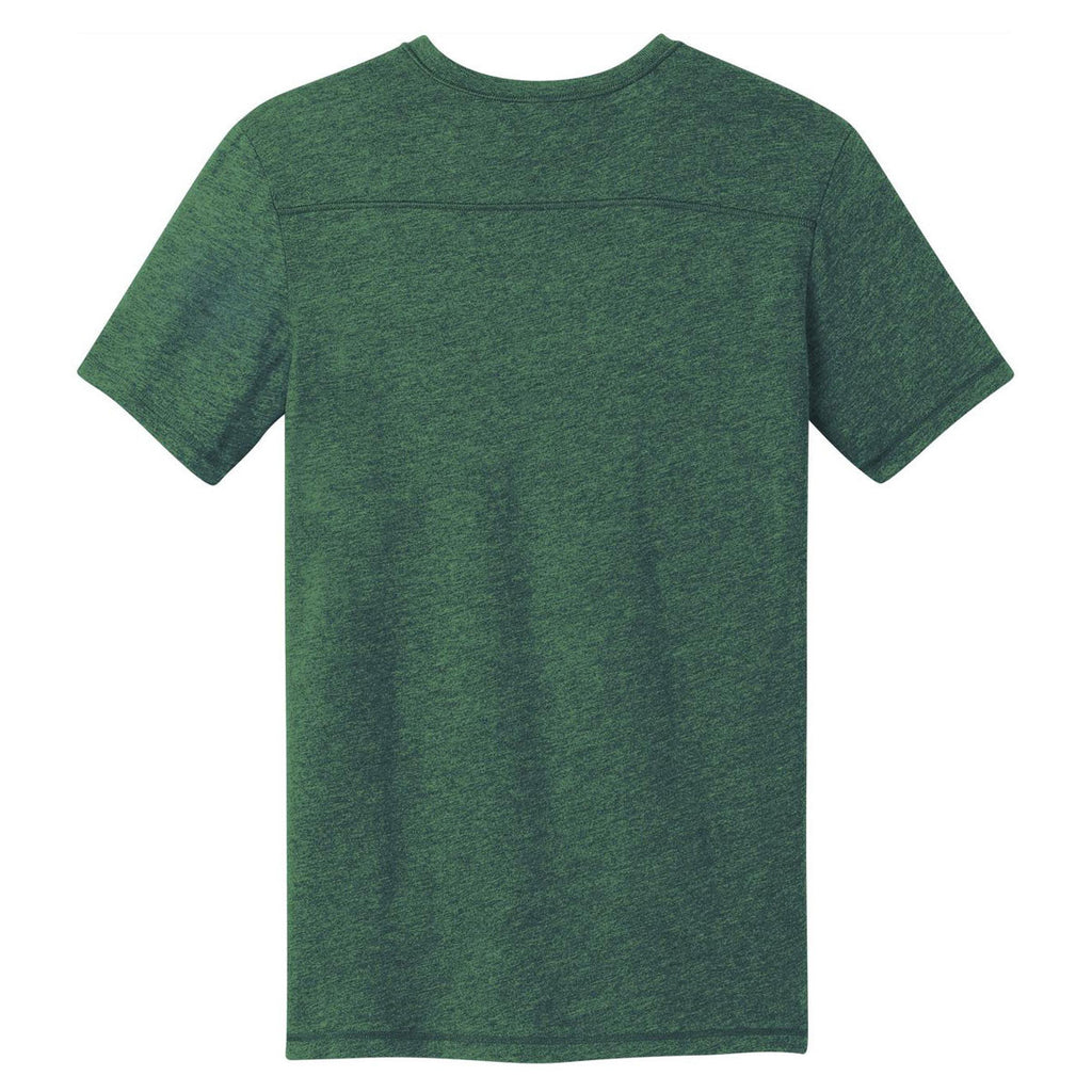 District Men's Green Gravel Gravel 50/50 Notch Crew Tee