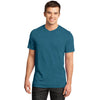 District Men's Turquoise Gravel Gravel 50/50 Notch Crew Tee