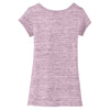 District Women's Deep Berry Extreme Heather V-Neck Tee